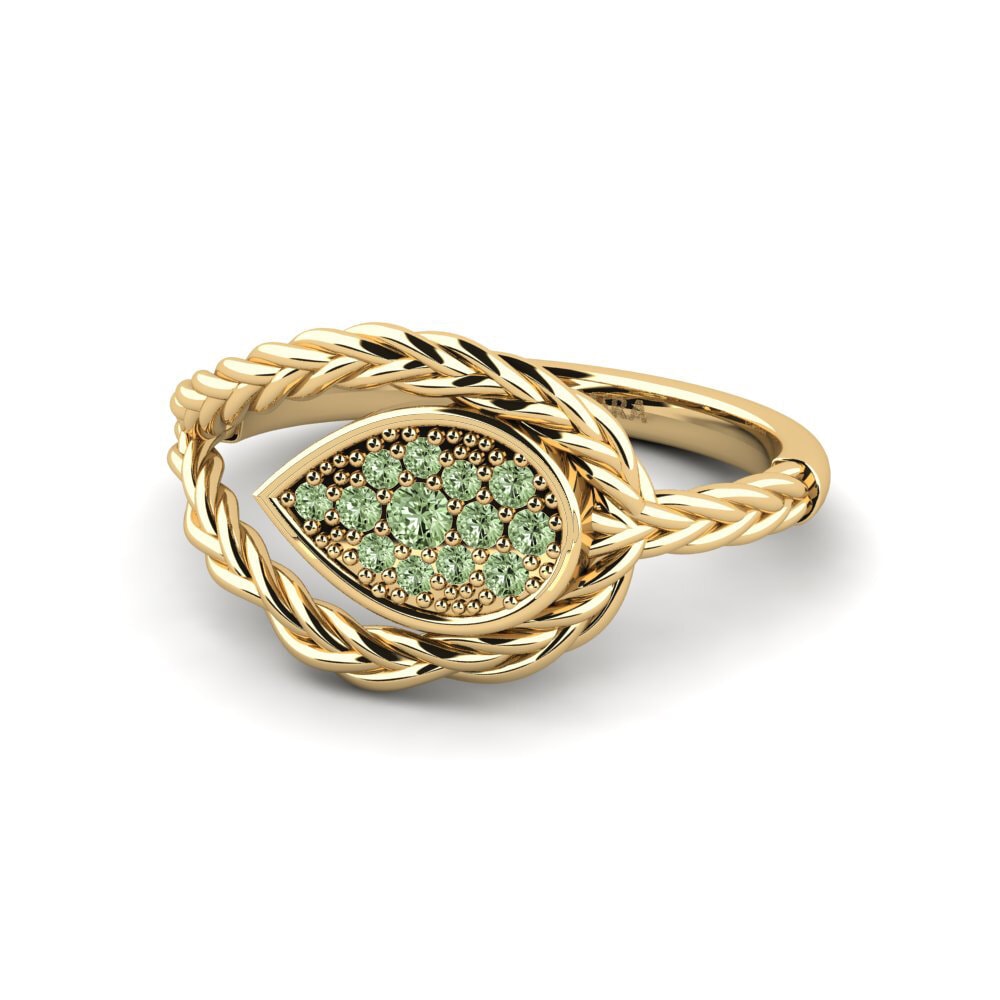 Green Diamond Ring Overgrow