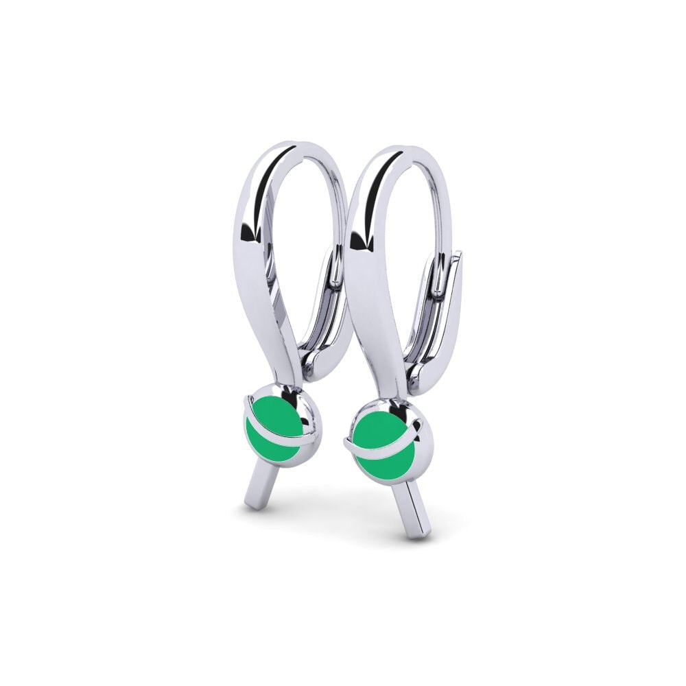 White Silver Kid's Earring Overraskelse