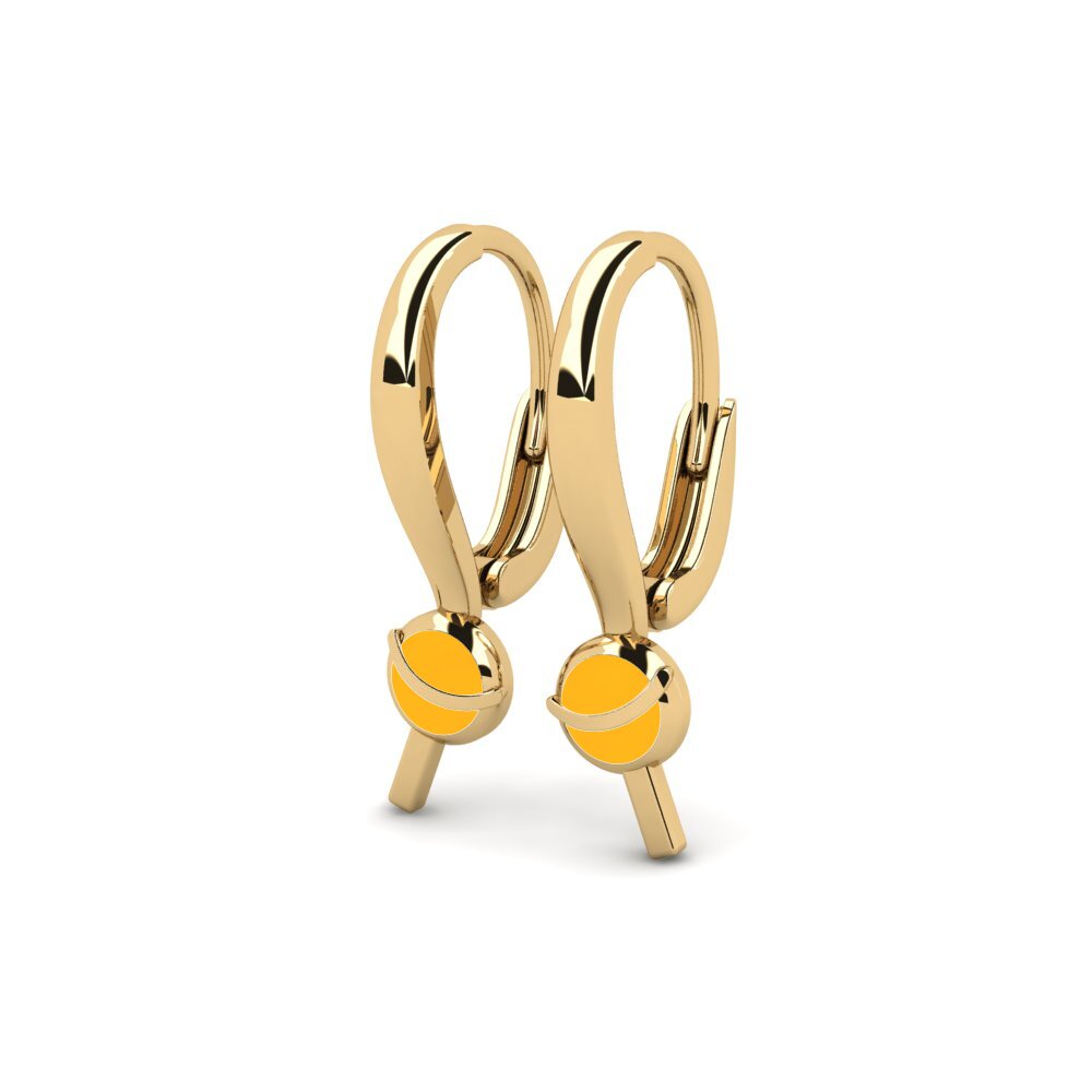 14k Oro Amarillo Pendiente para Niño Overraskelse