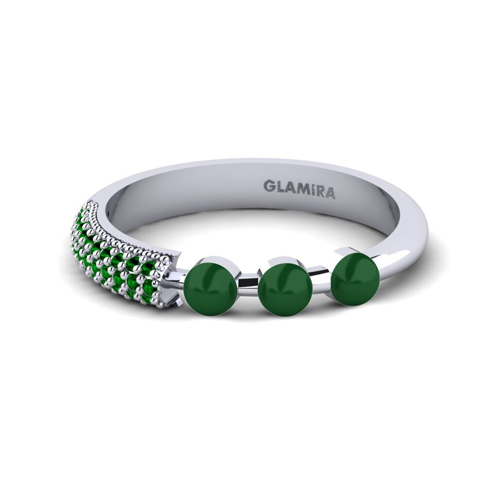 Zircone Verde Anello Overskyet