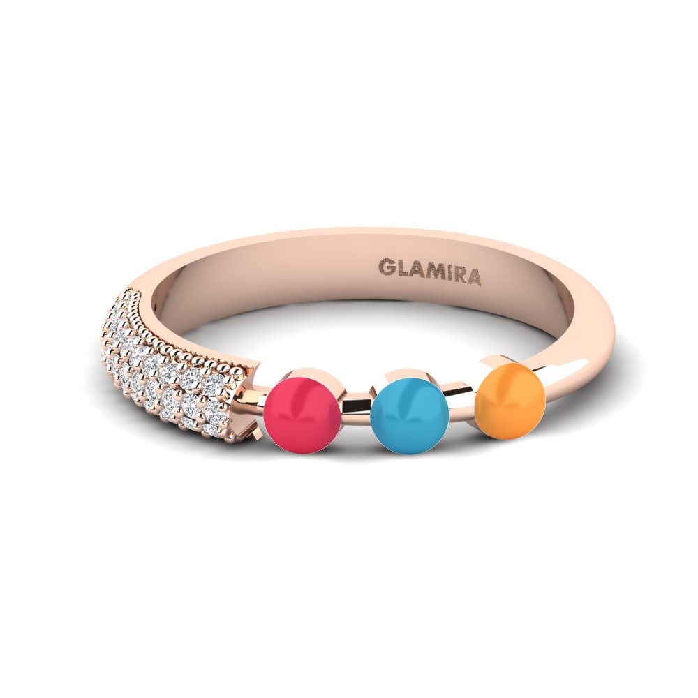 14k Rose Gold Ring Overskyet