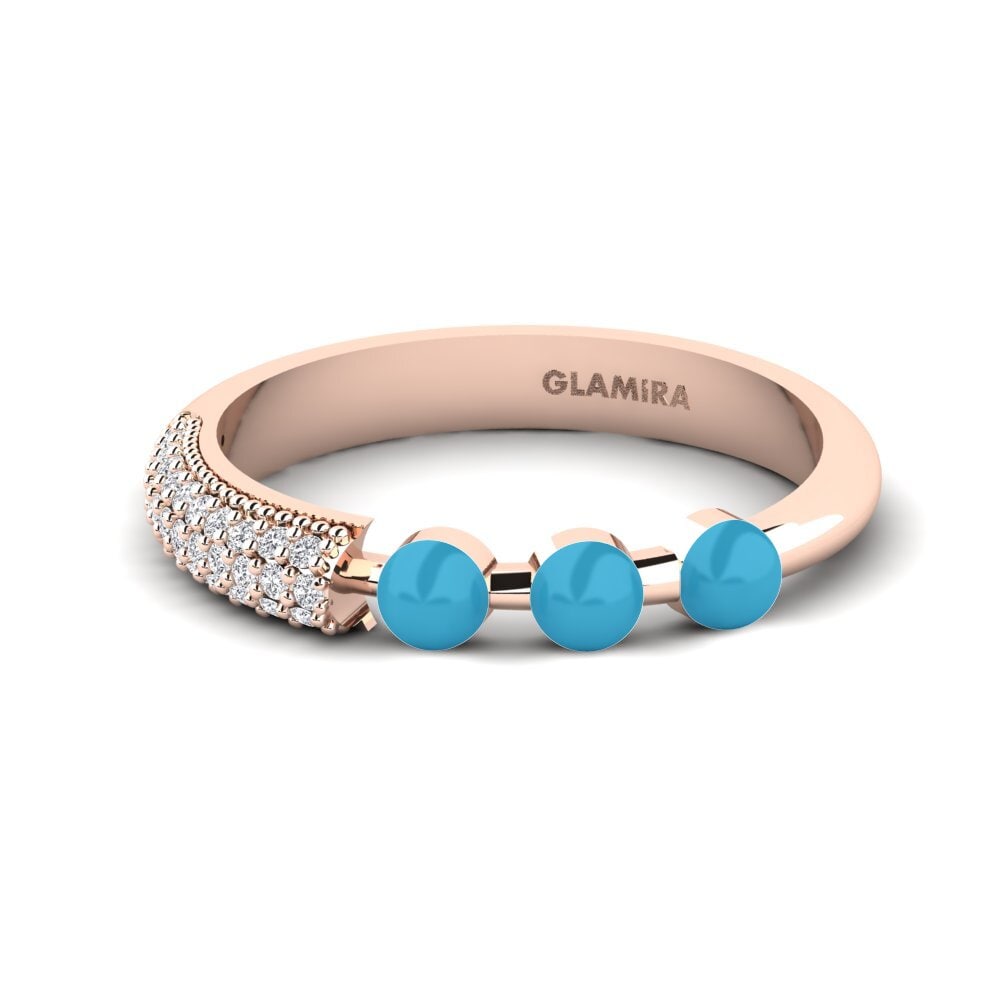 14ct Rose Gold Ring Overskyet