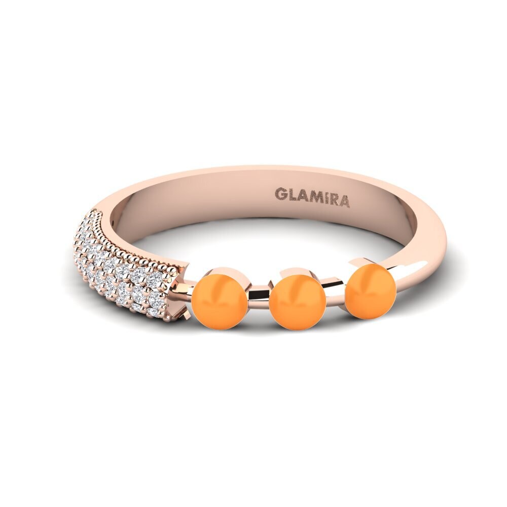 Rotgold 375 Ring Overskyet