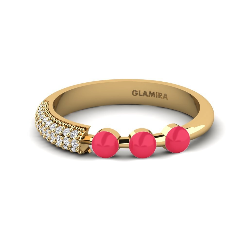 18ct Yellow Gold Ring Overskyet