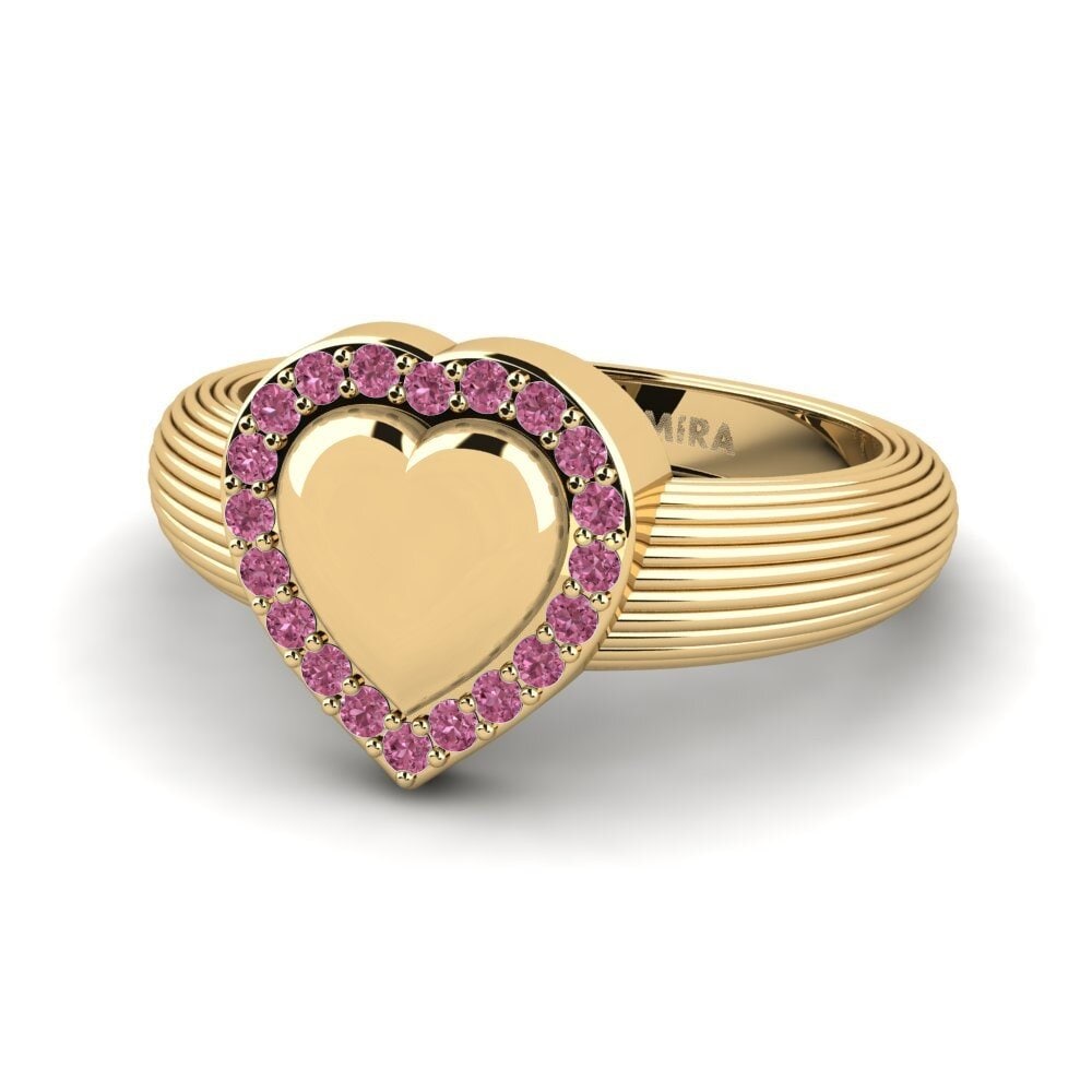 Granate Rhodolite Anillo meñique Ovulnes