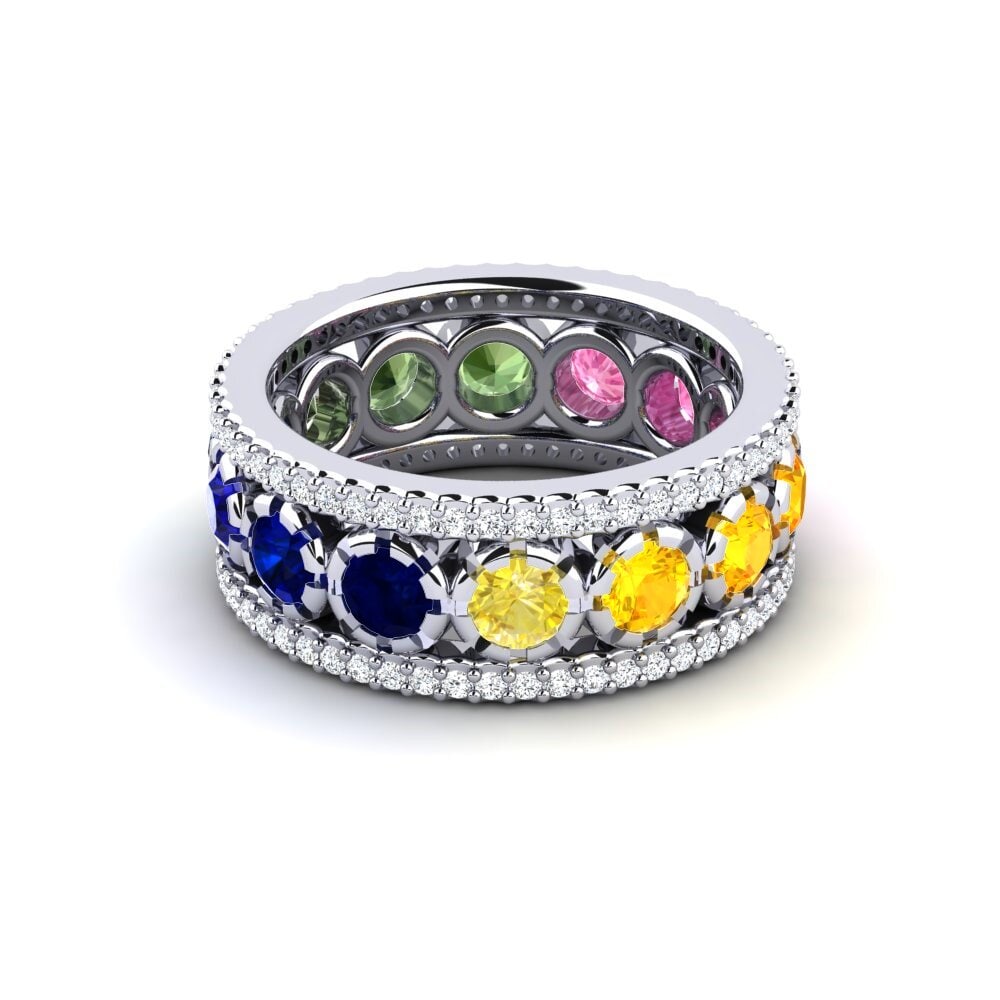 Compre GLAMIRA Anillo Makuhita en corte Redondo 2.24 Quilates Plata 925 ...