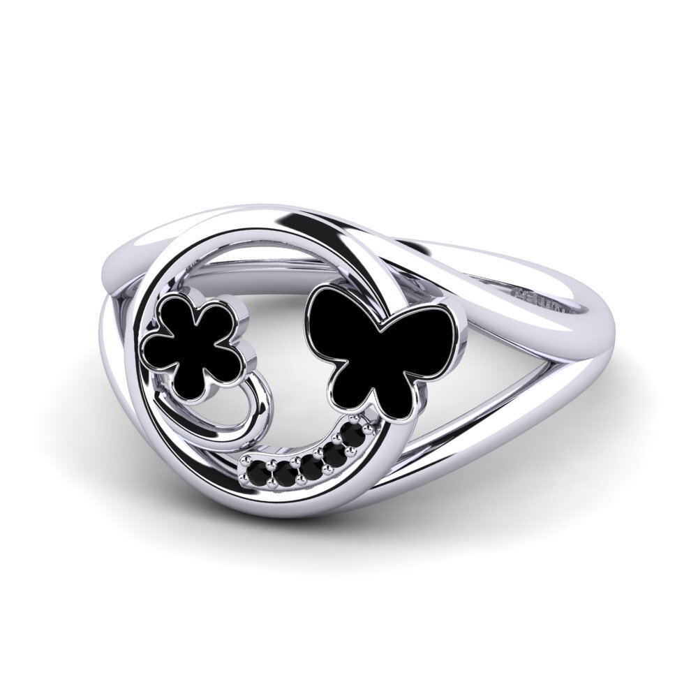 Black Sapphire Ring Padma