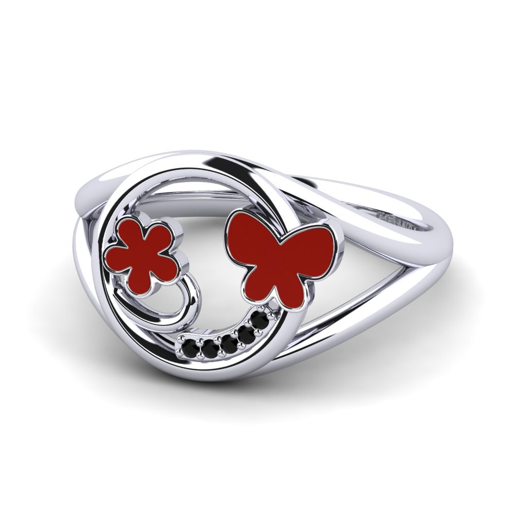 Zafiro negro Anillo Padma