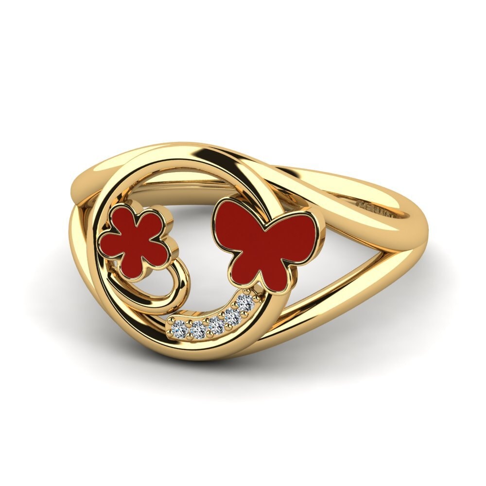 Gelbgold 375 Ring Padma