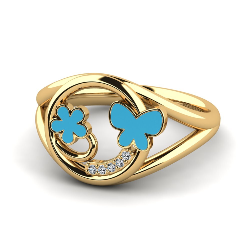 Gelbgold 750 Ring Padma