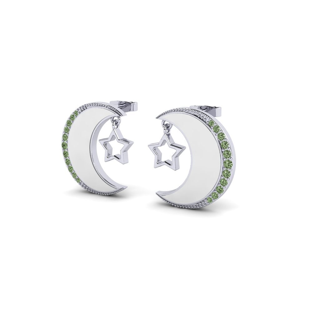 Diamante Verde Pendiente de mujer Pagina