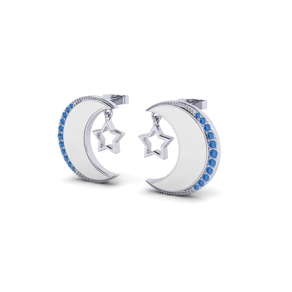 Dark Blue Zirconia Women's Earring Pagina