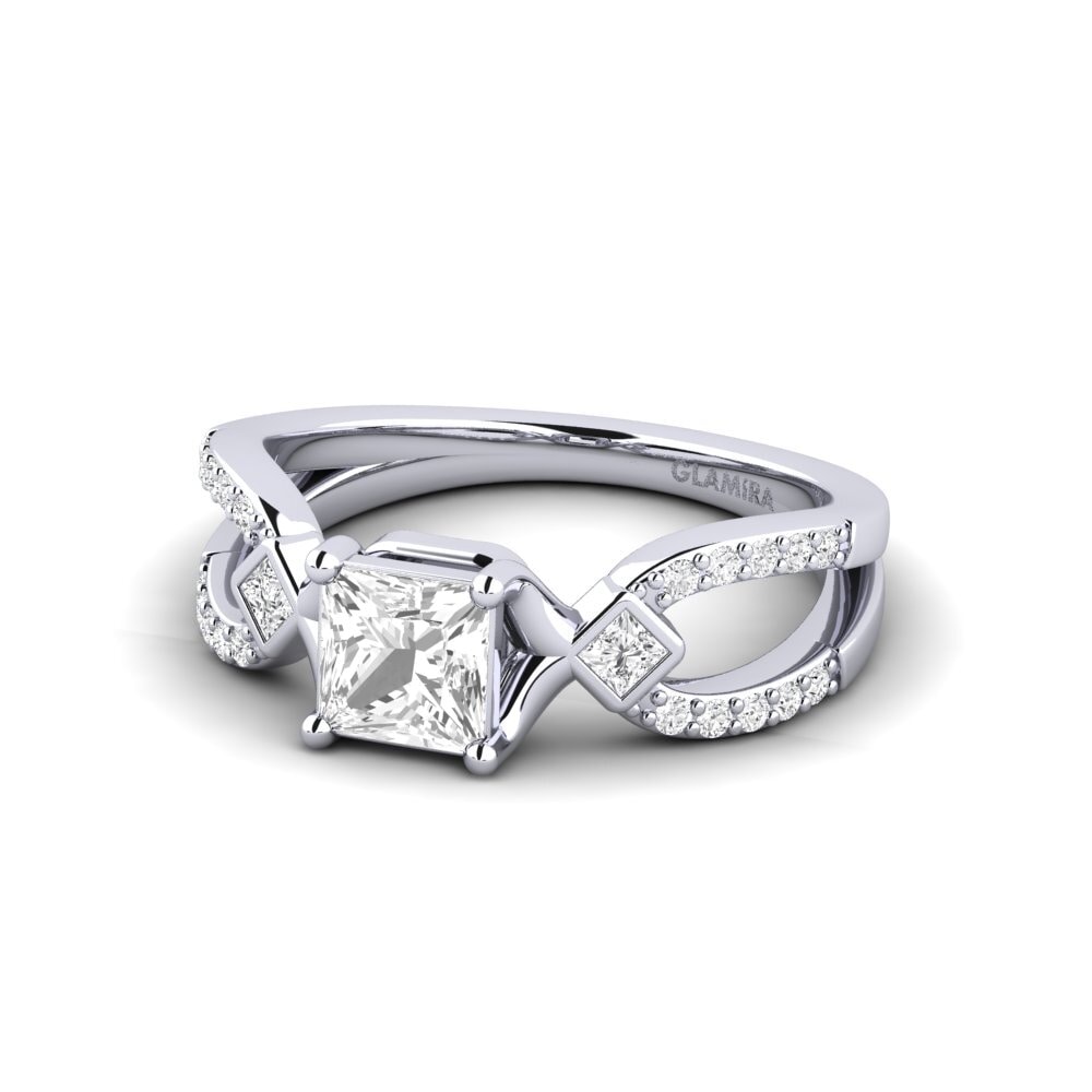 White sapphire Women's Ring Paguodea