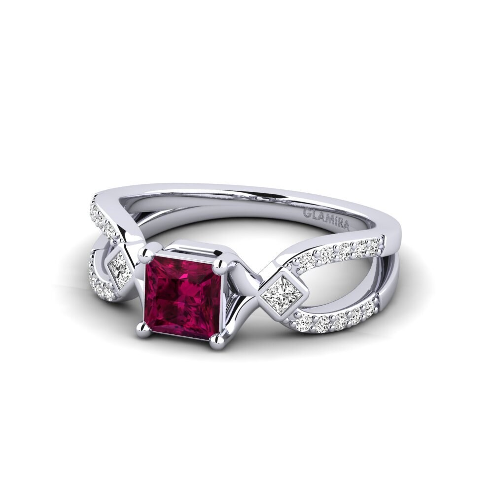 Rhodolite Garnet Women's Ring Paguodea
