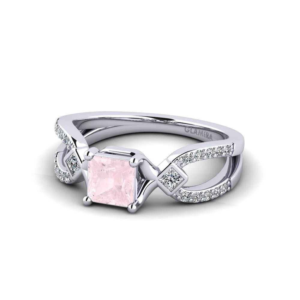 Rose Quartz Women's Ring Paguodea