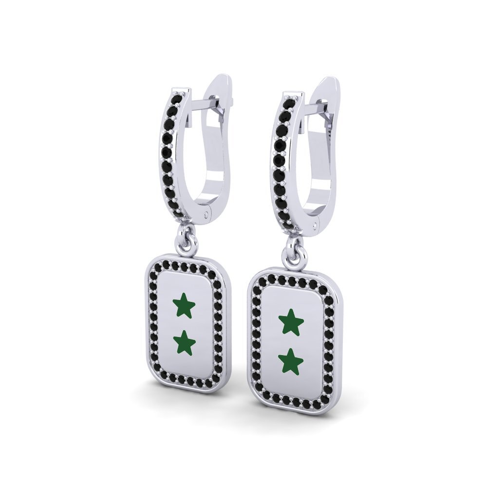 Black Onyx Women's Earring Paille