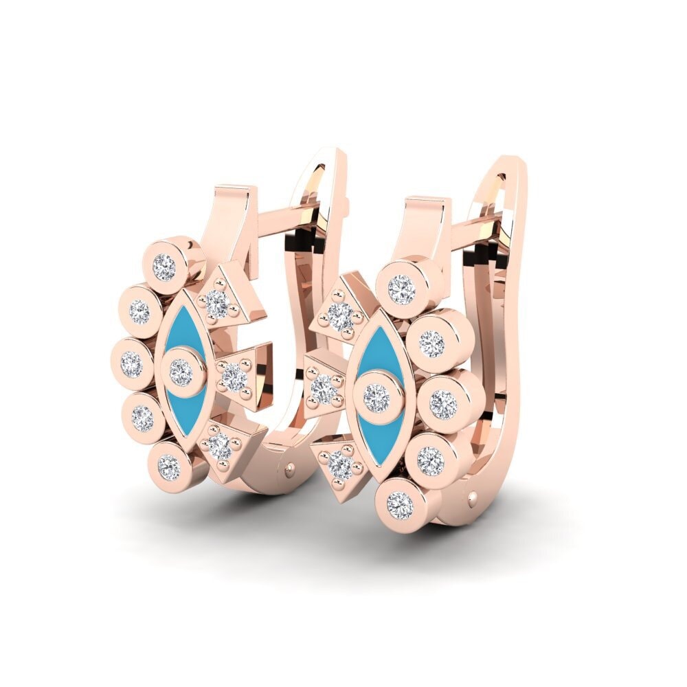 14k Rose Gold Women's Earring Palenque