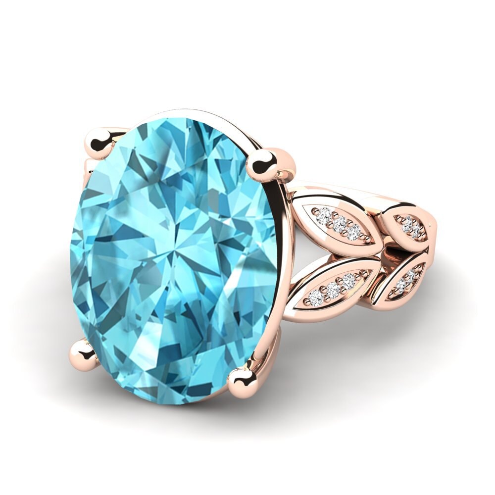 Blue Zircon Ring Pamila