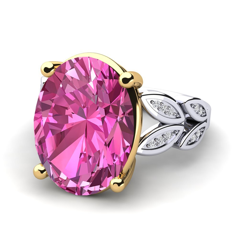 18ct White / Yellow Gold Ring Pamila
