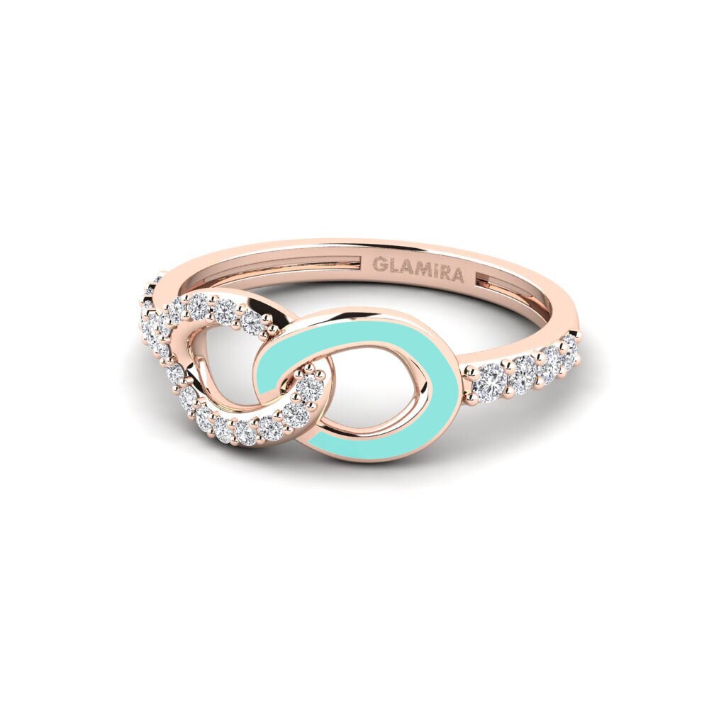 Rotgold 750 Stapelbarer Ring Panaghiusa