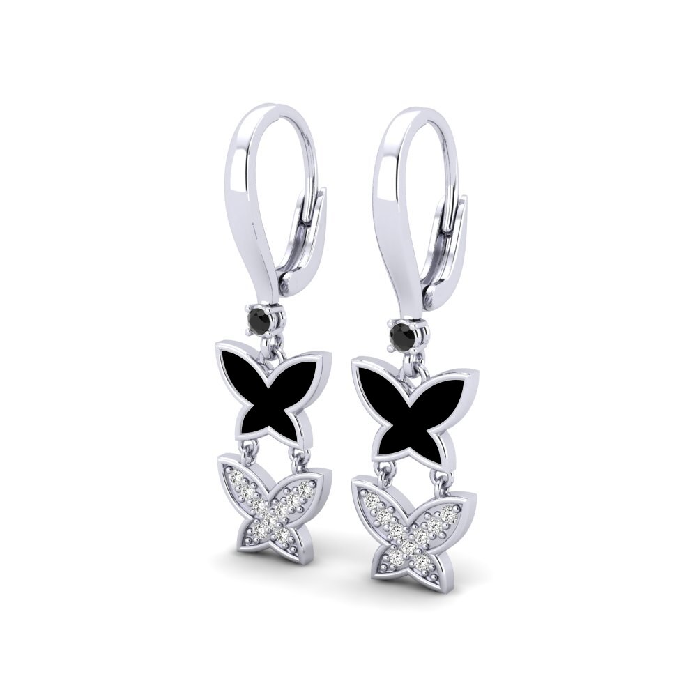 Black Onyx Earring Pane