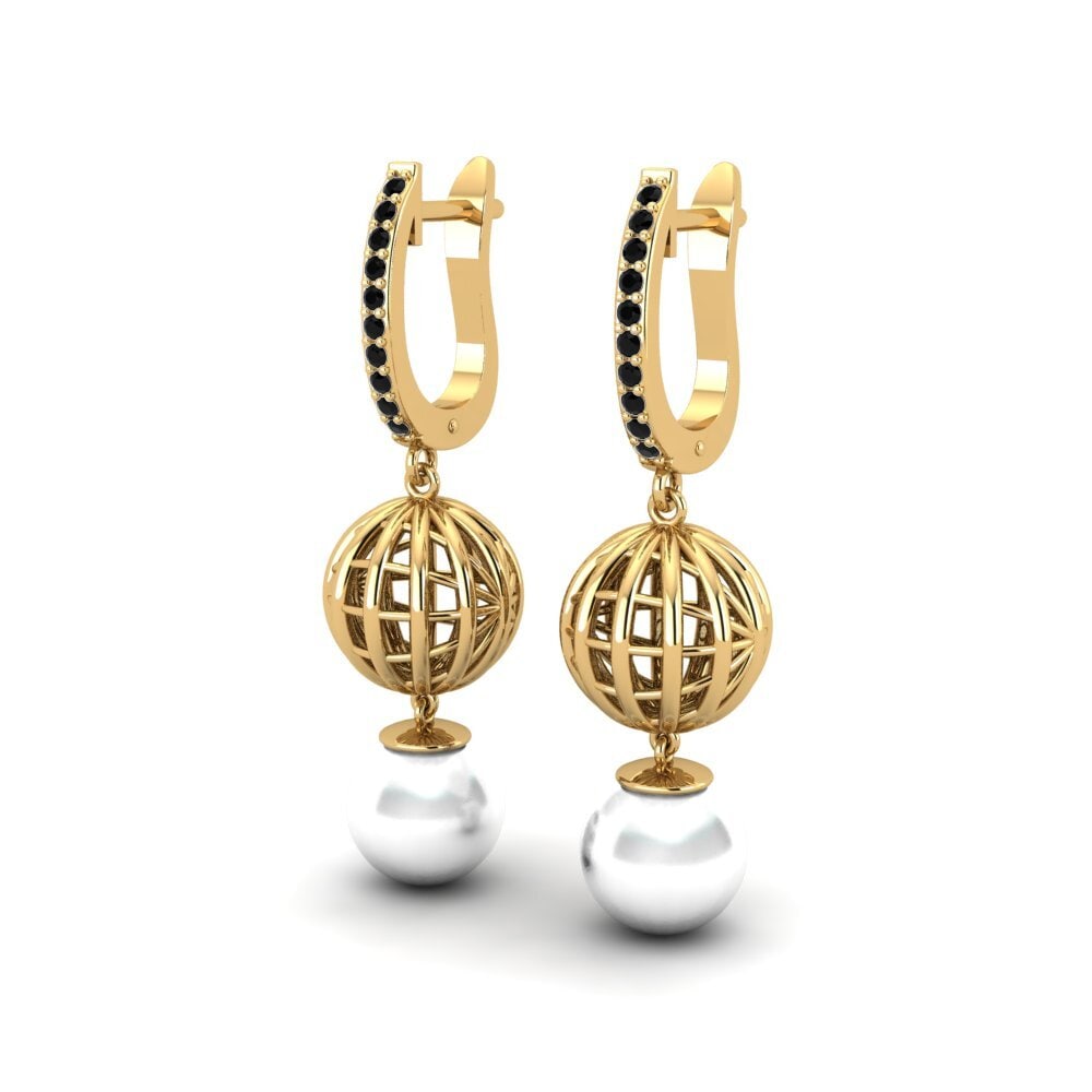 Diamante Negro Pendiente de mujer Panilia