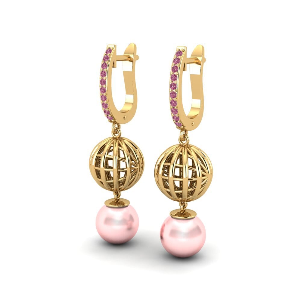 Granate Rhodolite Pendiente de mujer Panilia