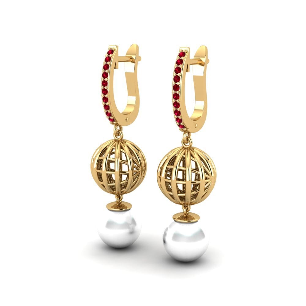 Red Zirconia Women's Earring Panilia