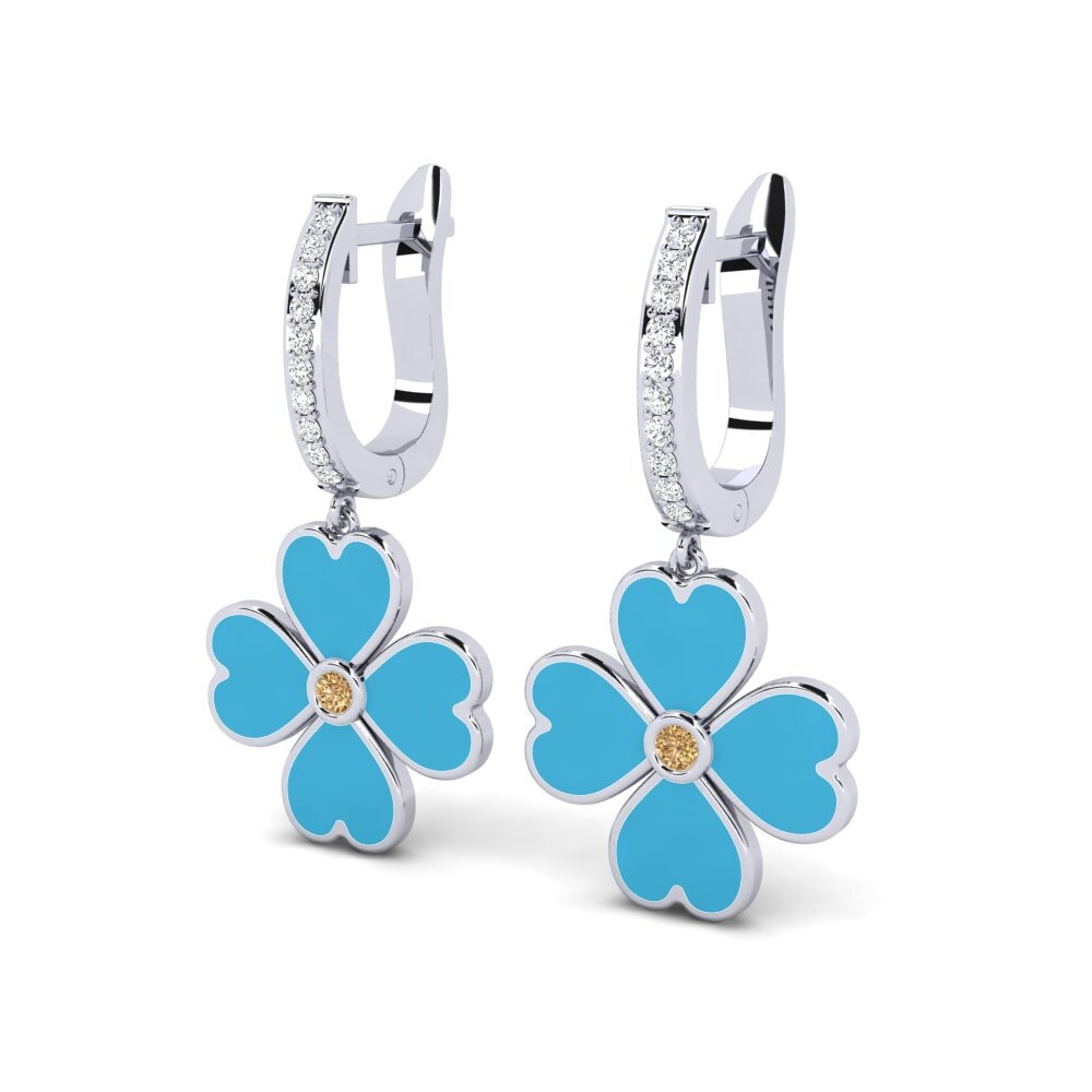 Diamante Marrón Pendiente de mujer Pantoufle