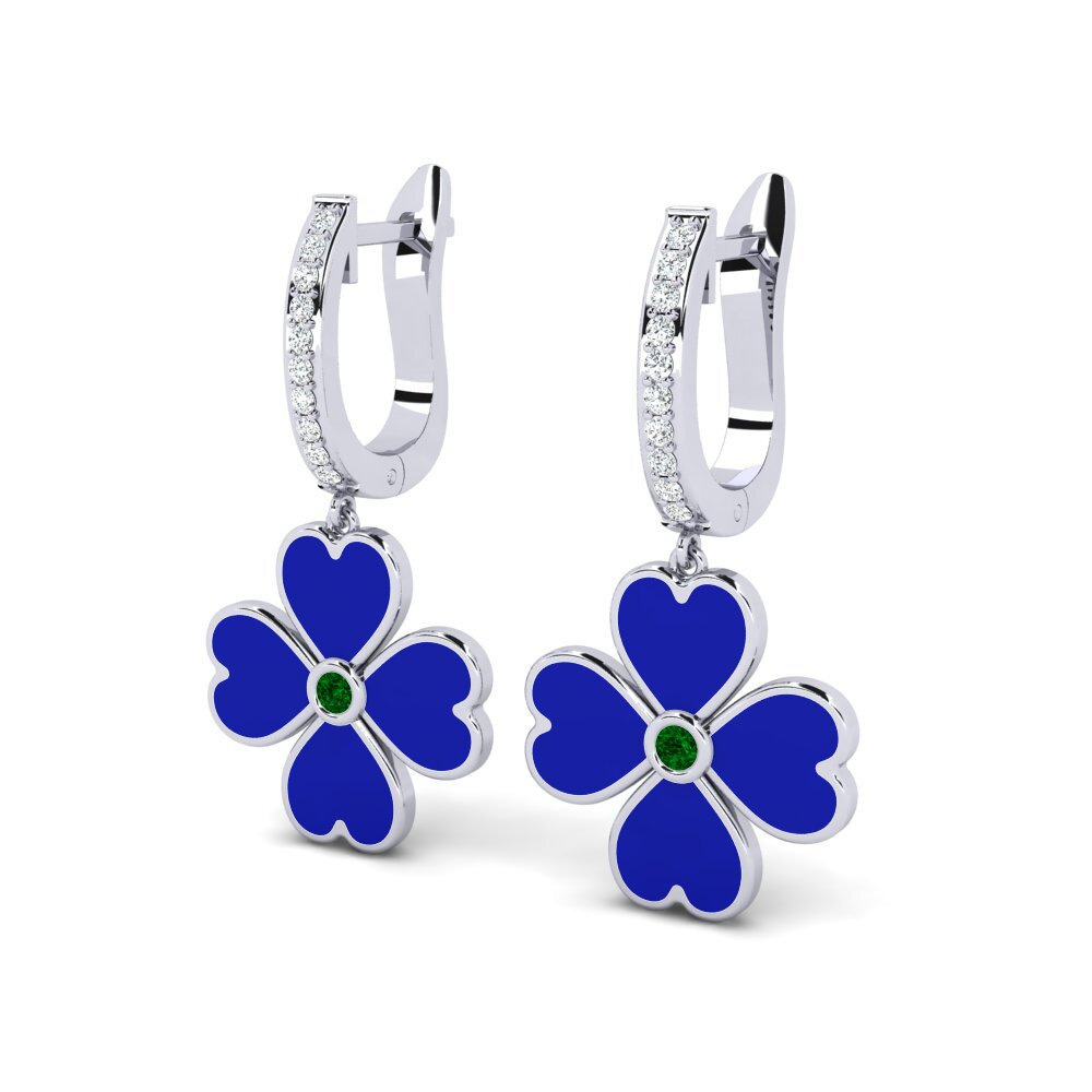 Zircone Verde Orecchino da donna Pantoufle