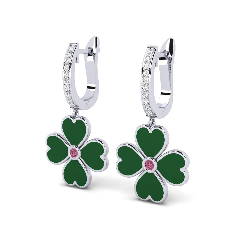 Rhodolite Garnet Women's Earring Pantoufle