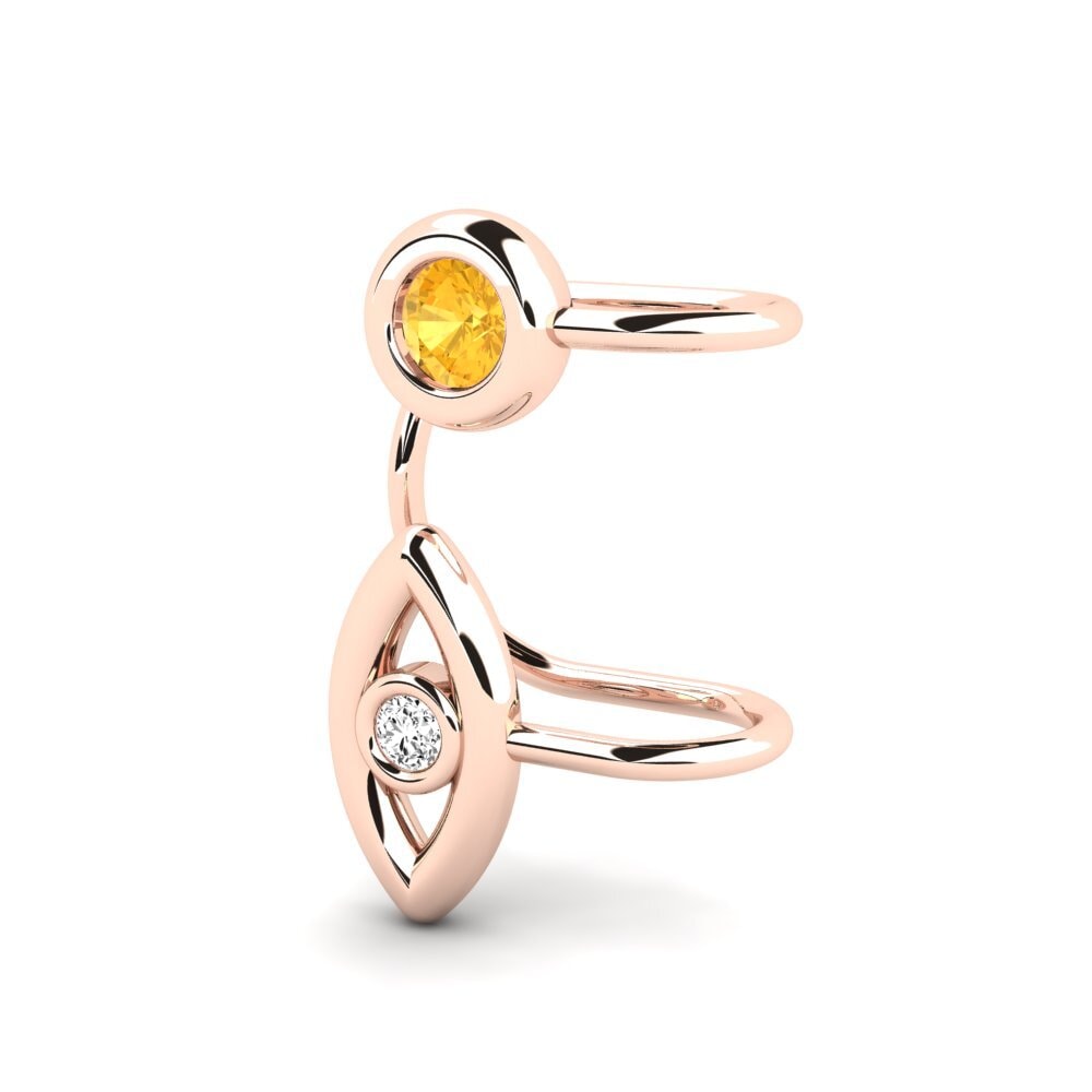 Citrine Women's Earring Pape