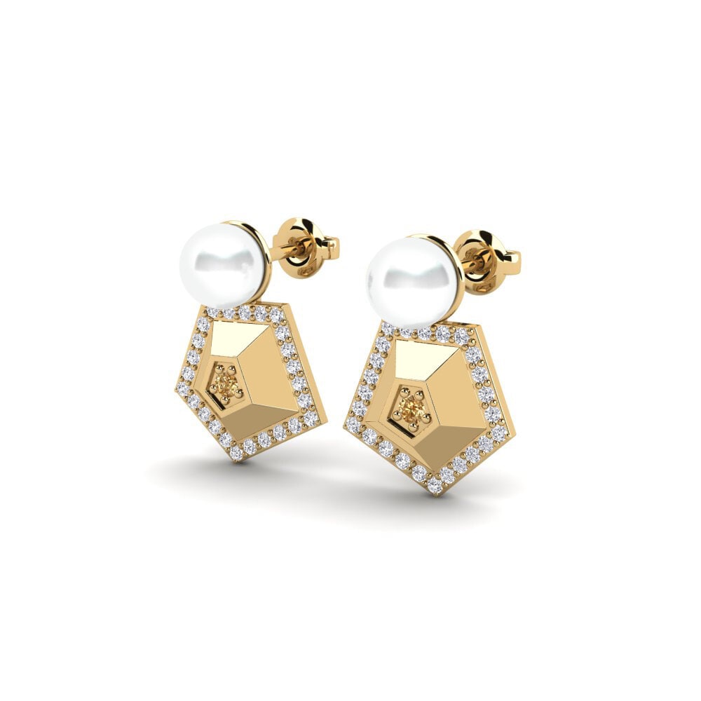 Brown Diamond Women's Earring Parallax