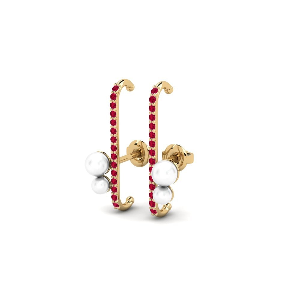 Ruby Women's Earring Parili