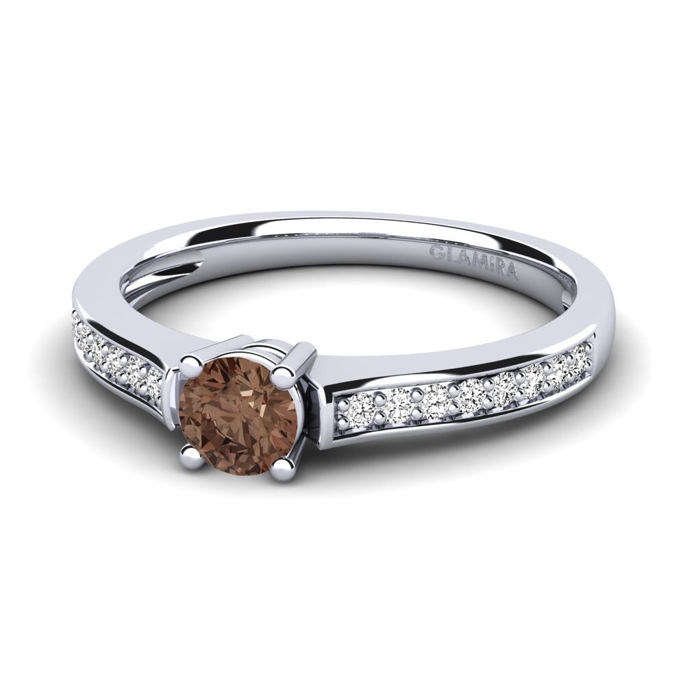 Smoky Quartz Engagement Ring Paris