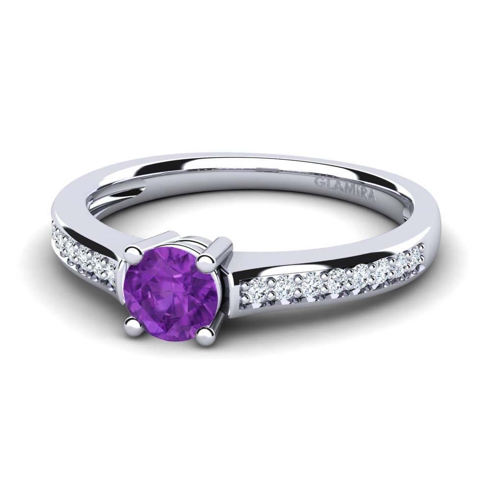 Amethyst Engagement Ring Paris 0.5 crt