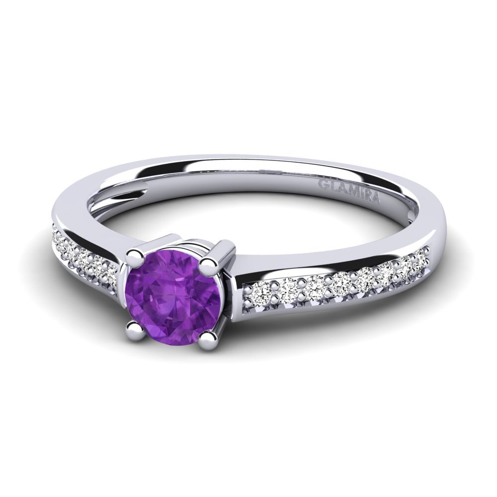 Amethyst Engagement Ring Paris 0.5 crt