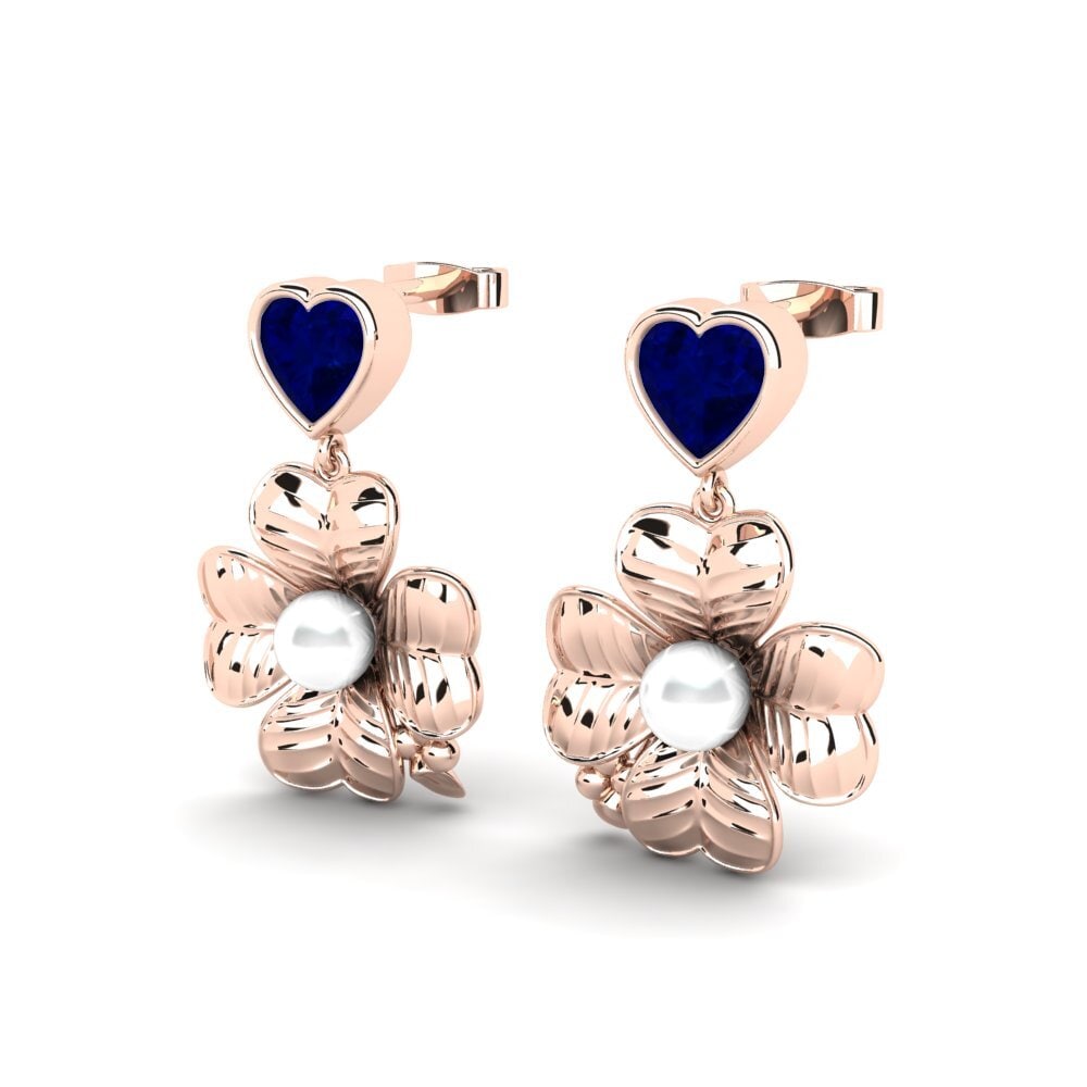 14ct Rose Gold Women's Earring Parlare