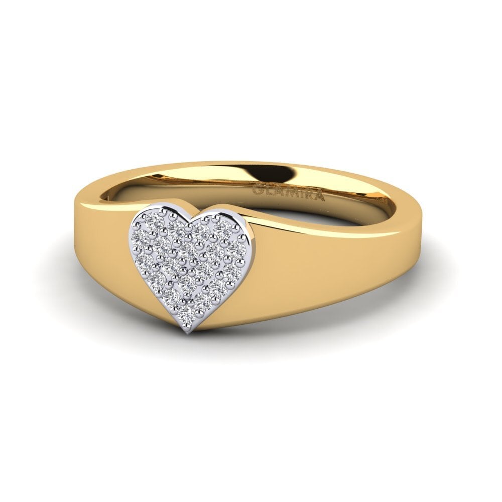 14ct Yellow & White Gold Lab Grown Diamond Ring Parma