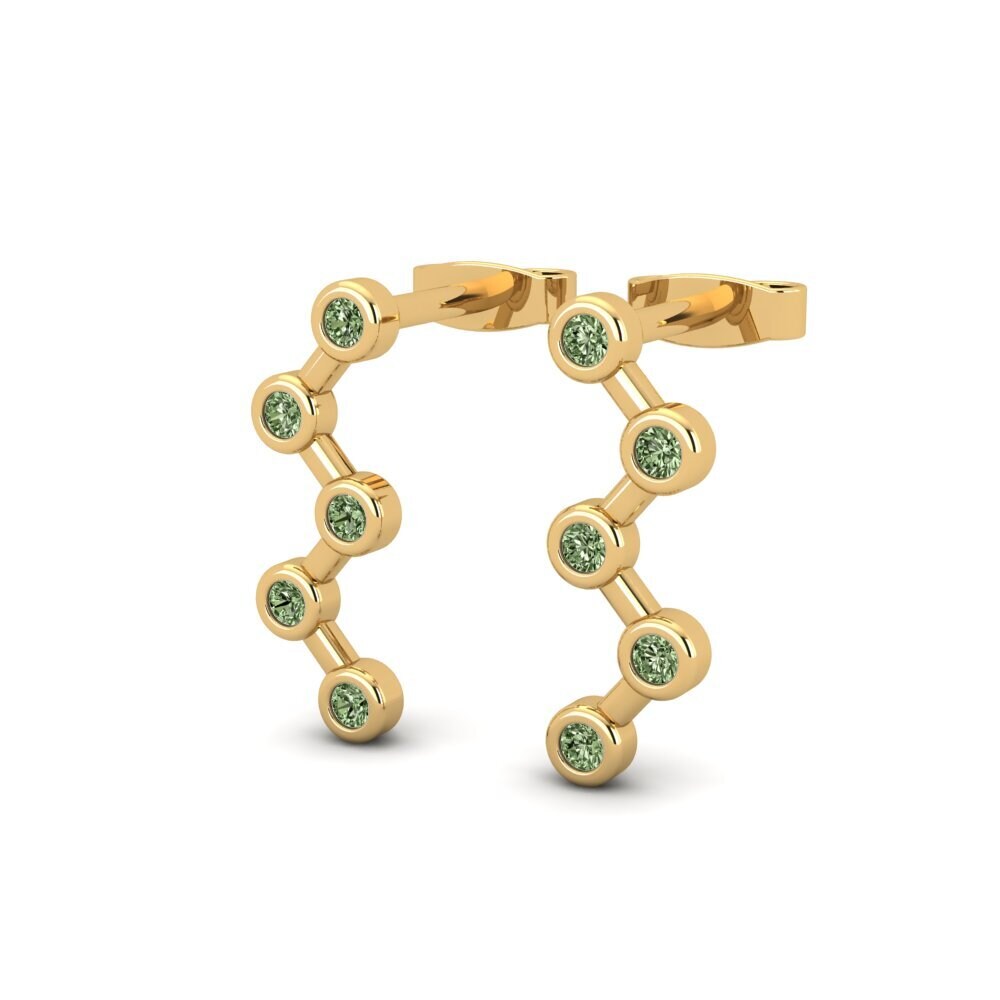 Green Diamond Women's Earring Paro