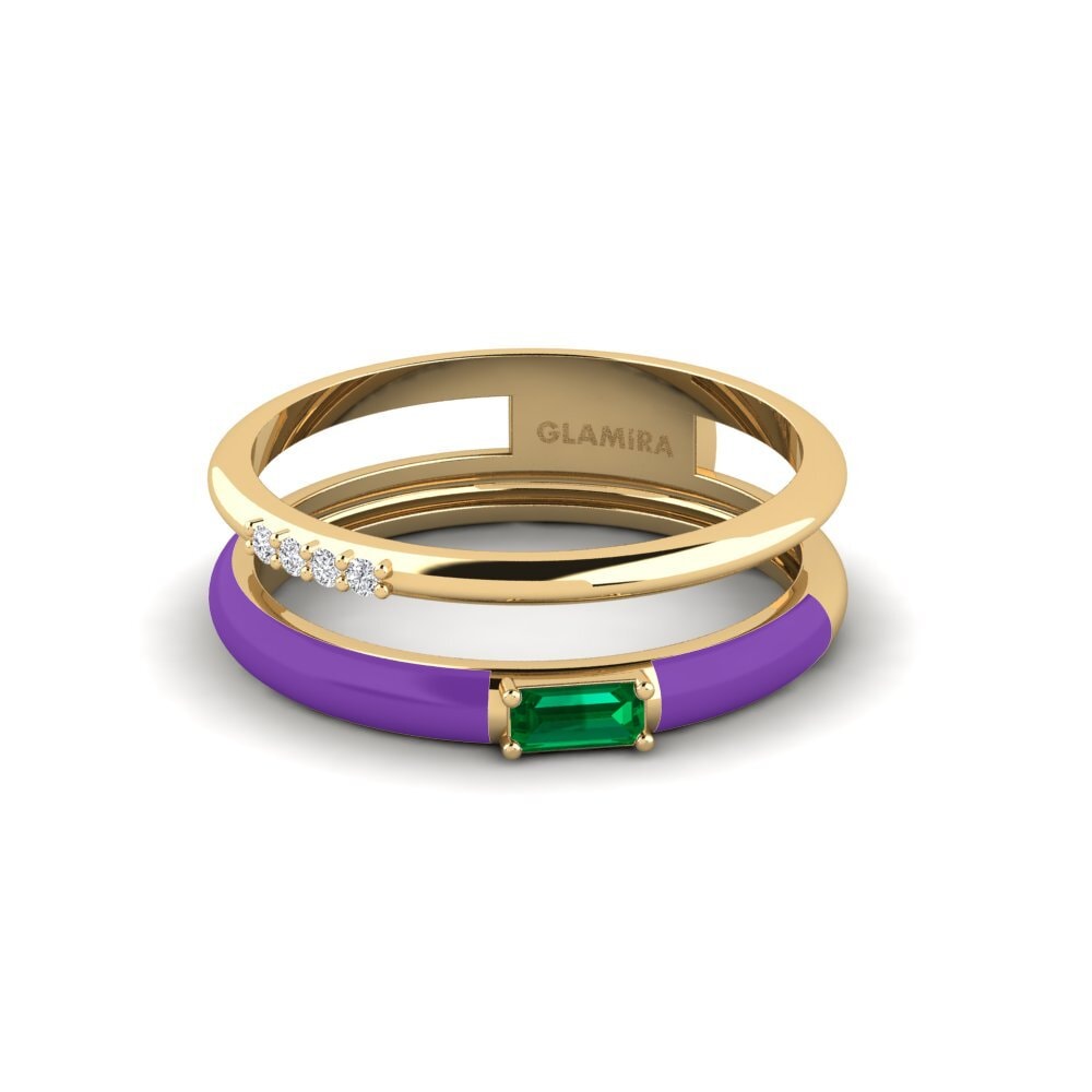 Grüner Zirkonia Ring Paros
