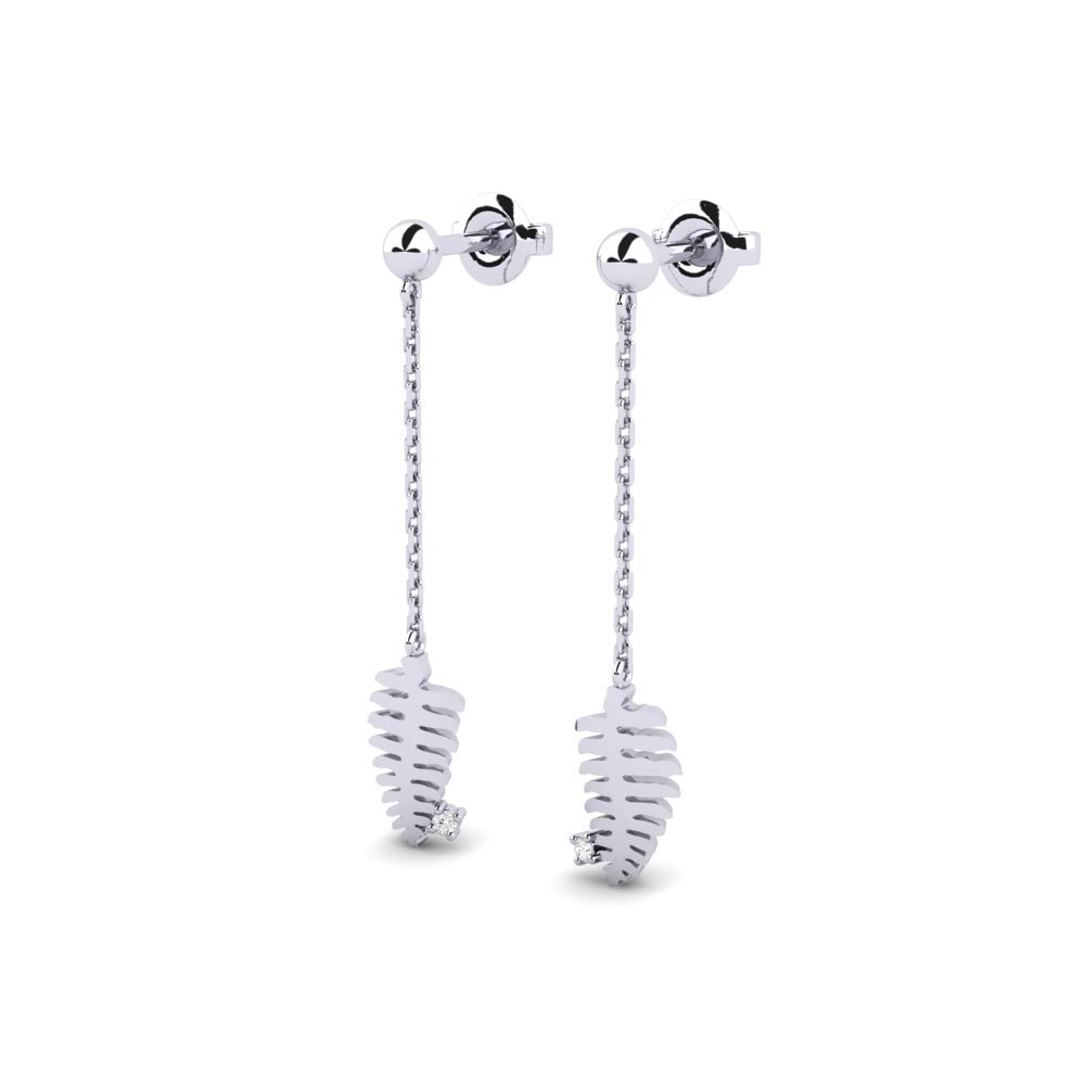 White Silver Women's Earring Partinico