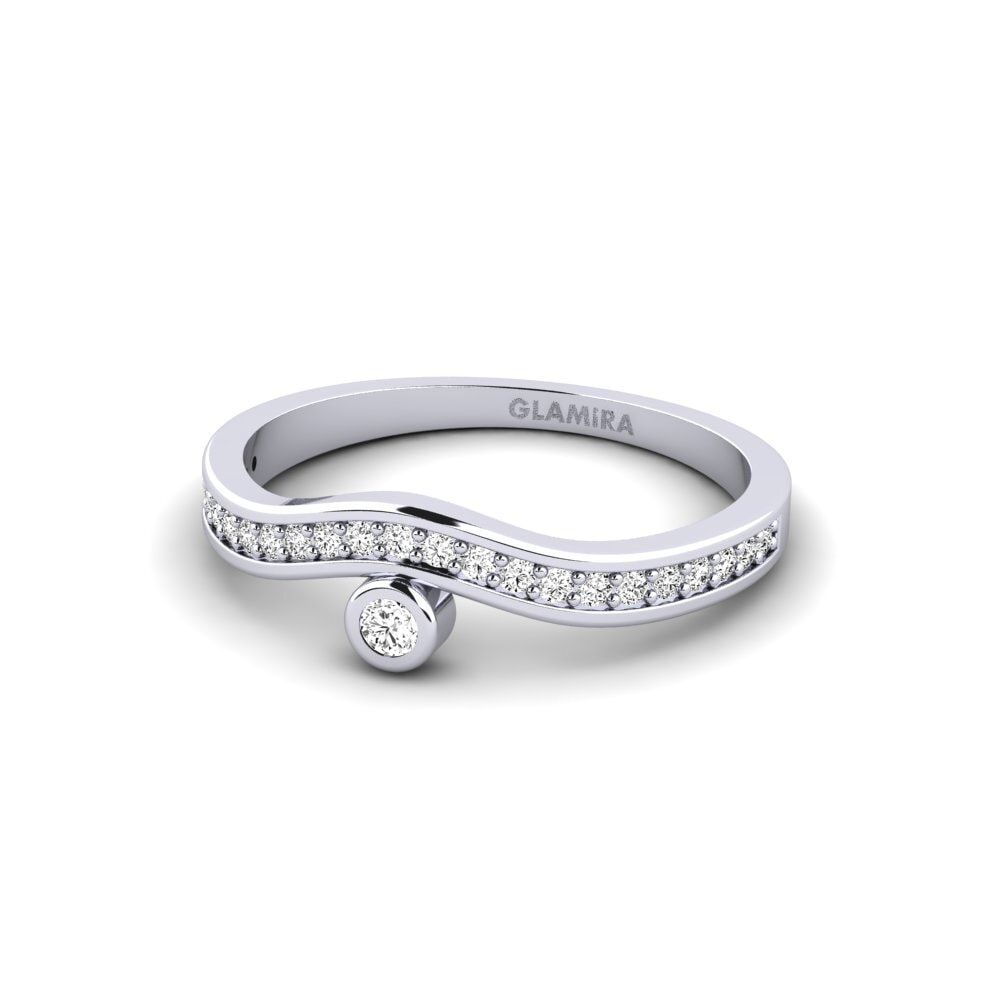 Moissanite Anel Partra