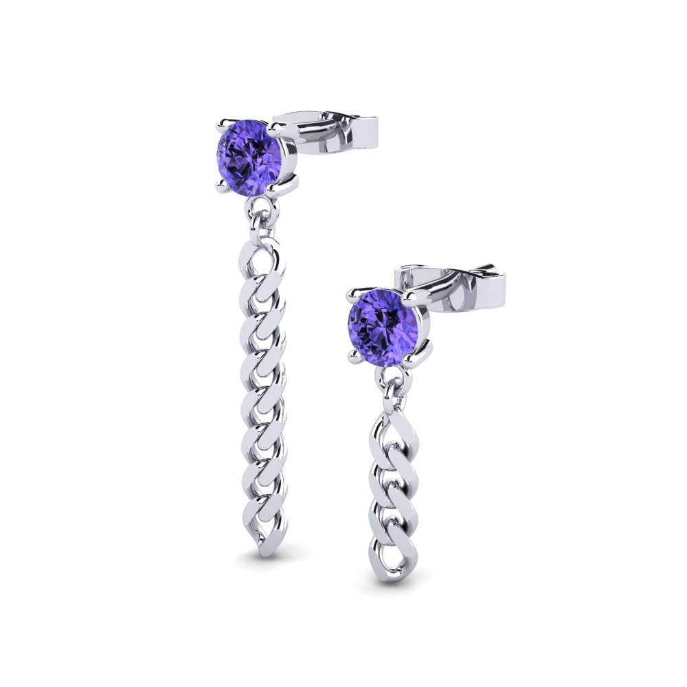 Đá Tanzanite Bông tai nữ Pascal