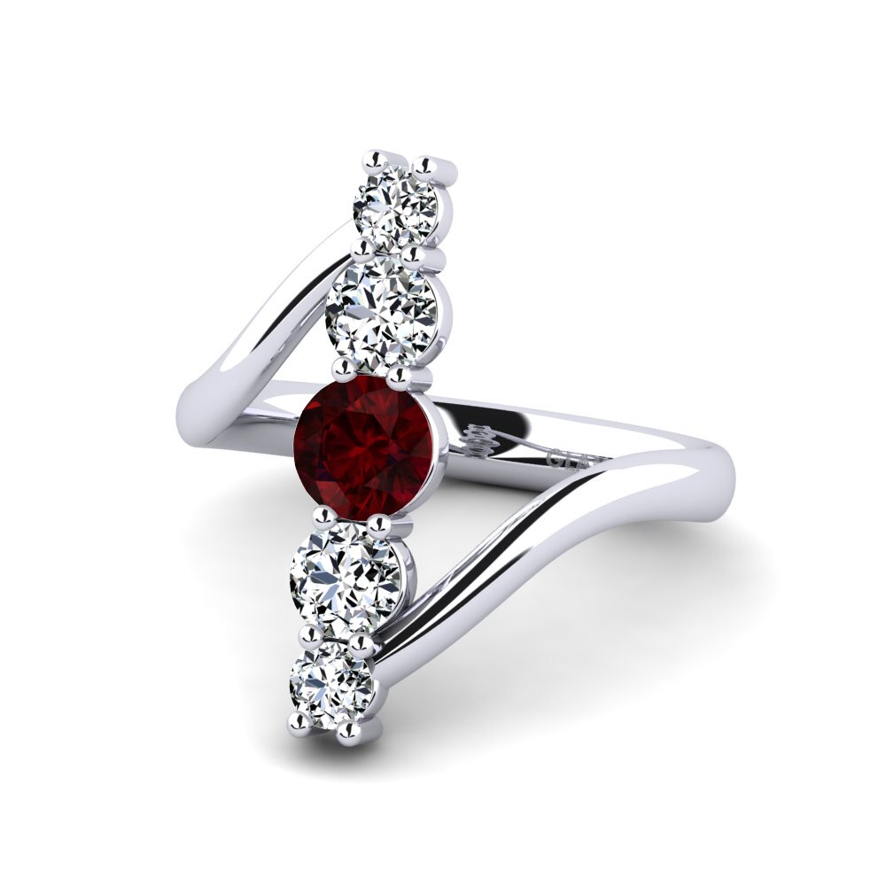 Garnet Ring Pashmina
