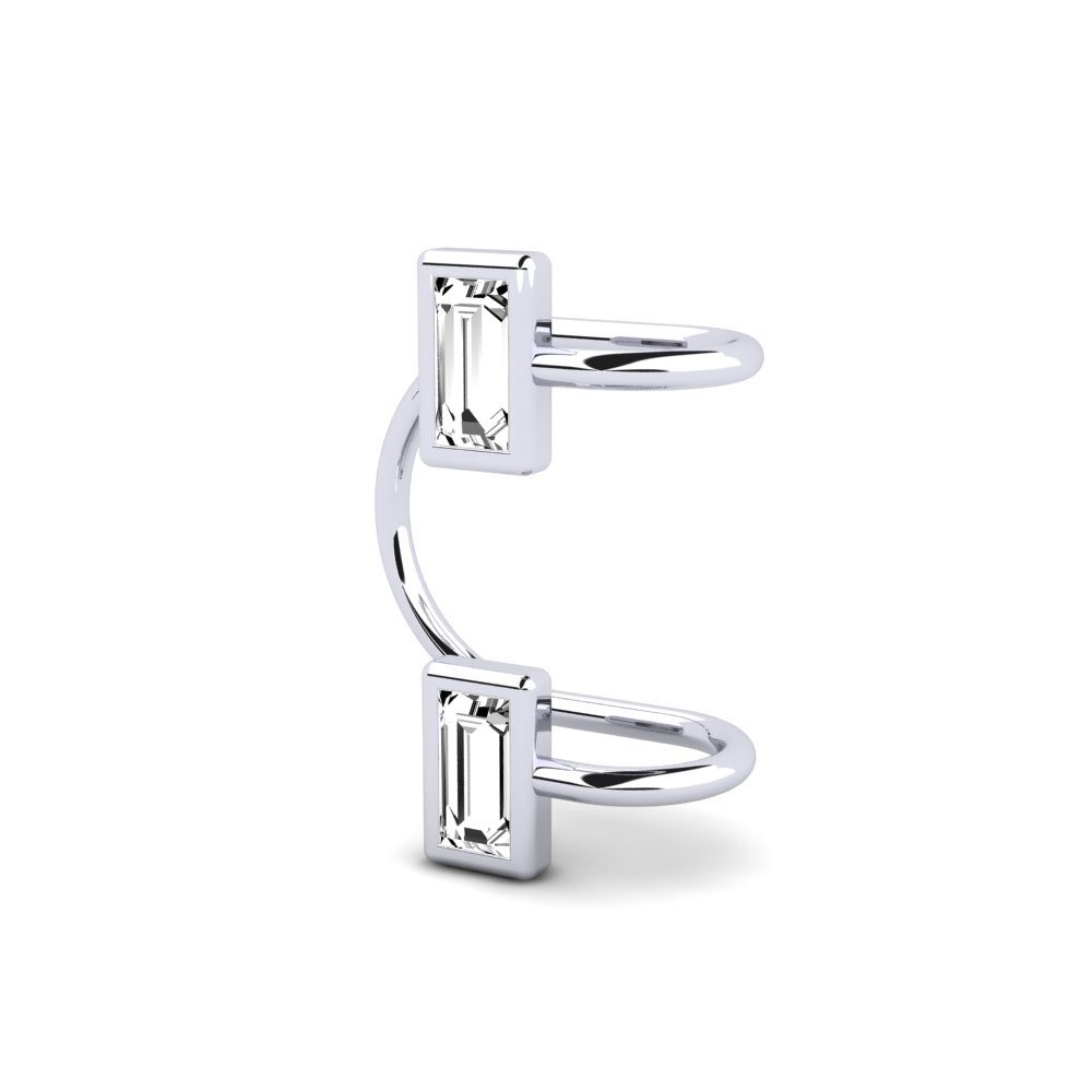 Compre Pendiente de mujer Patnode en corte Baguette 0.22 Quilates 9k ...