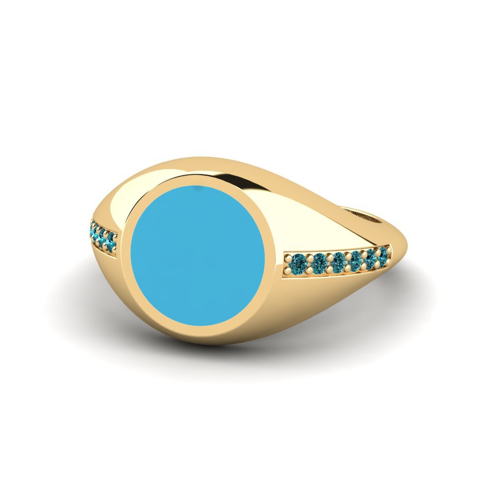 Blauer Diamant Pinker Ring Patopa