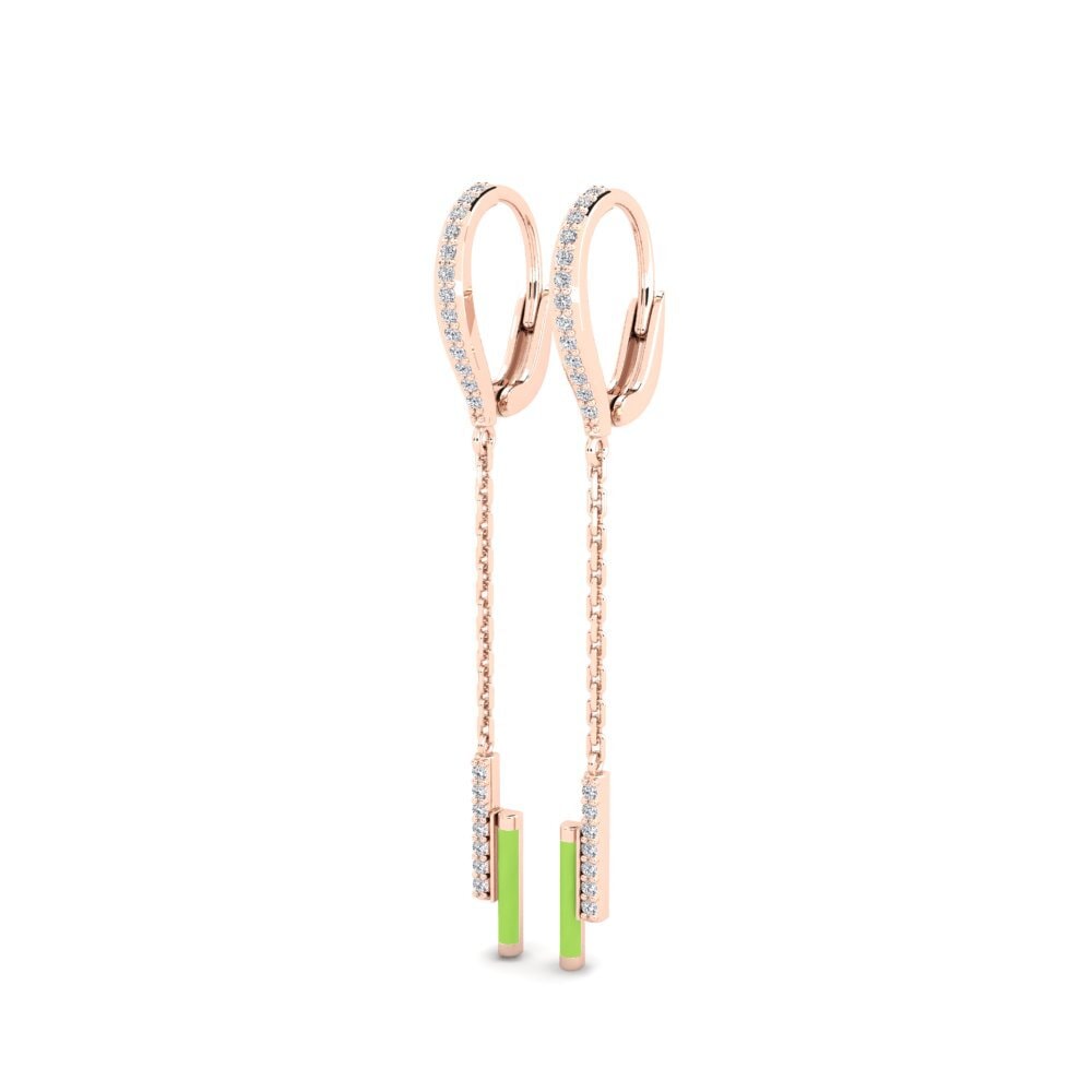 14k Rose Gold Women's Earring Patroklos