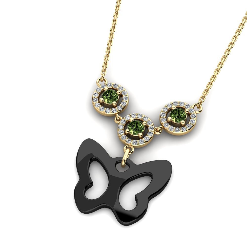Zafiro Verde Collar de Mujer Patte