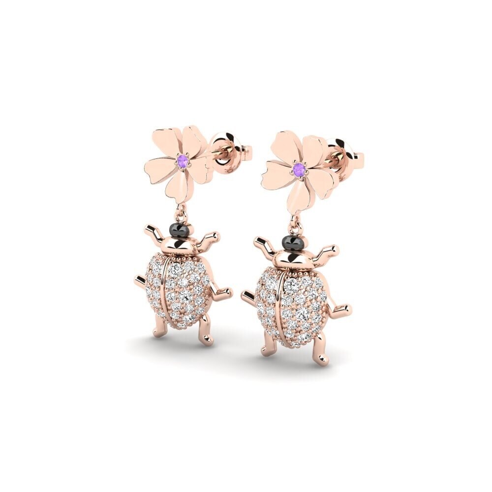 Améthyste Boucle d'oreille femme Paulus